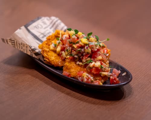 Crispy chicken & pico de gallo