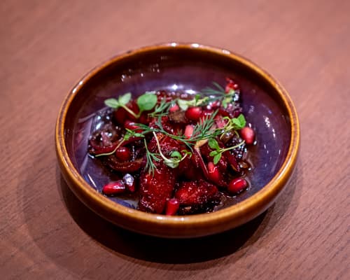Grillet chorizo honning og rødvin glace